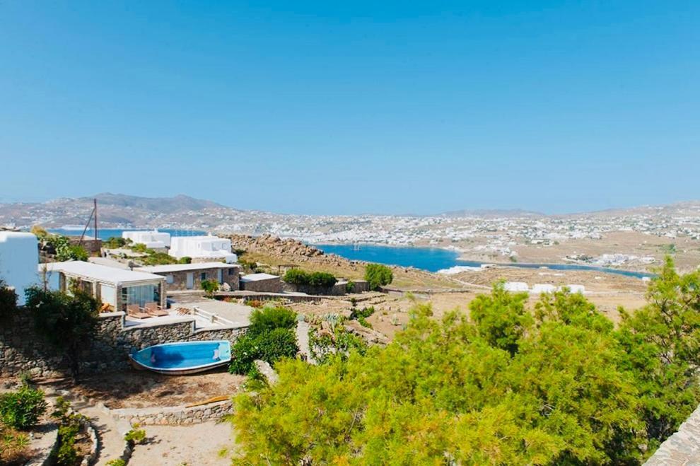 Dreamy Boho 5Bed Villa With Pool And Ocean View Mykonos Town Экстерьер фото