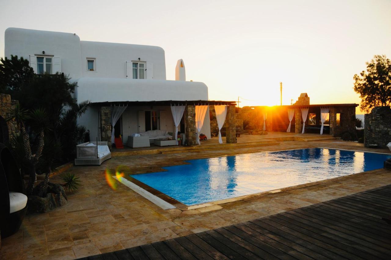 Dreamy Boho 5Bed Villa With Pool And Ocean View Mykonos Town Экстерьер фото