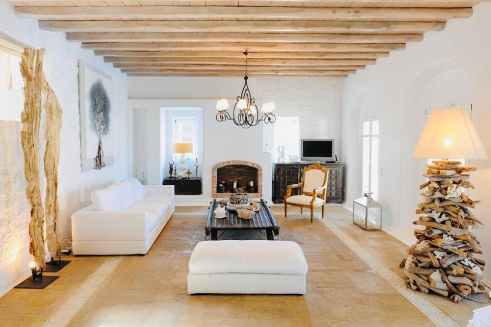 Dreamy Boho 5Bed Villa With Pool And Ocean View Mykonos Town Экстерьер фото