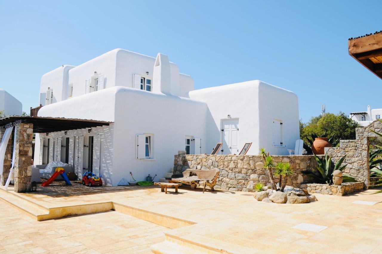 Dreamy Boho 5Bed Villa With Pool And Ocean View Mykonos Town Экстерьер фото