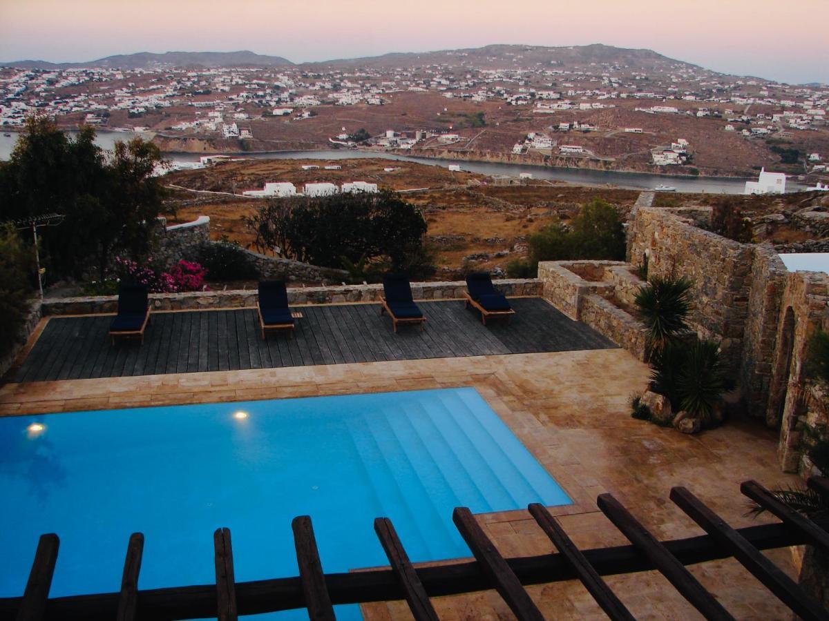 Dreamy Boho 5Bed Villa With Pool And Ocean View Mykonos Town Экстерьер фото