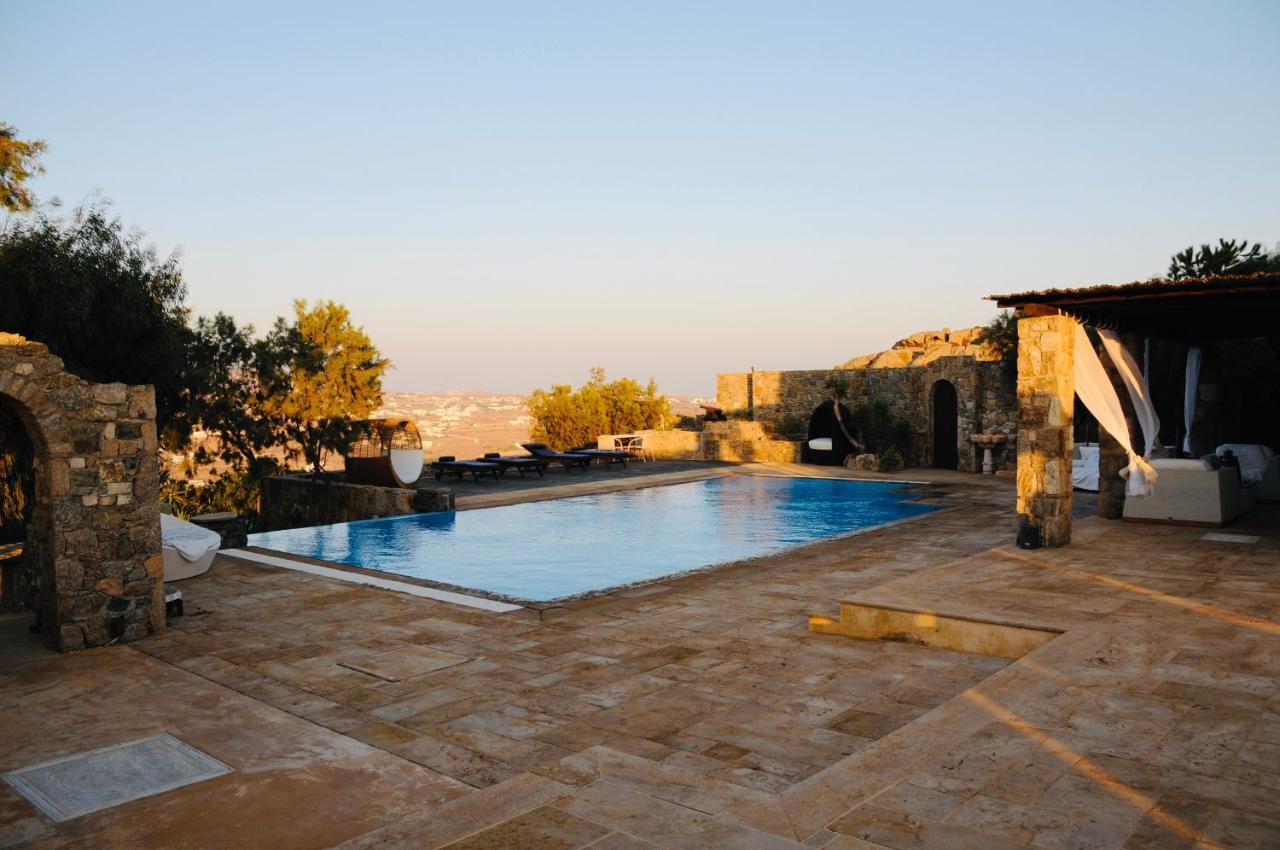 Dreamy Boho 5Bed Villa With Pool And Ocean View Mykonos Town Экстерьер фото