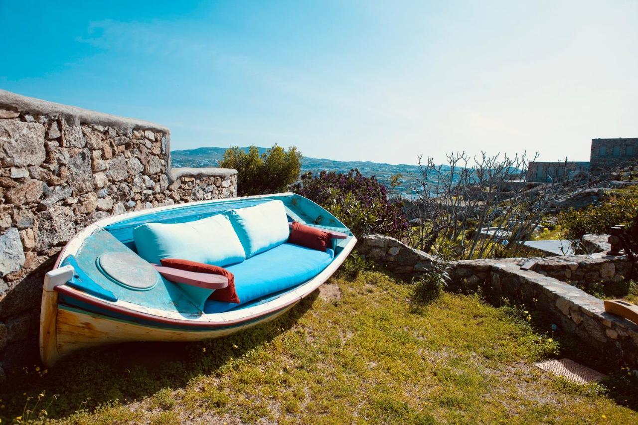 Dreamy Boho 5Bed Villa With Pool And Ocean View Mykonos Town Экстерьер фото