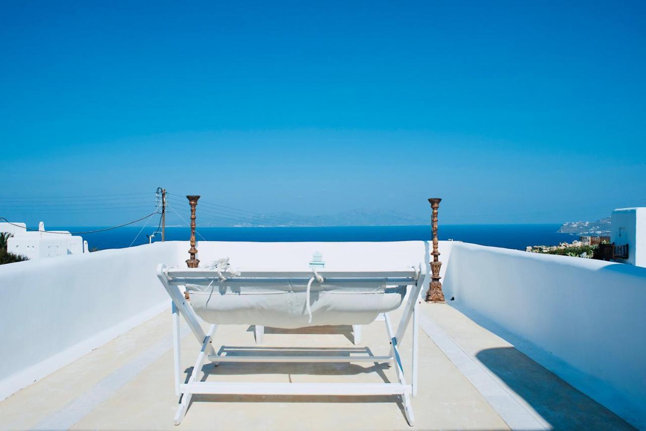 Dreamy Boho 5Bed Villa With Pool And Ocean View Mykonos Town Экстерьер фото