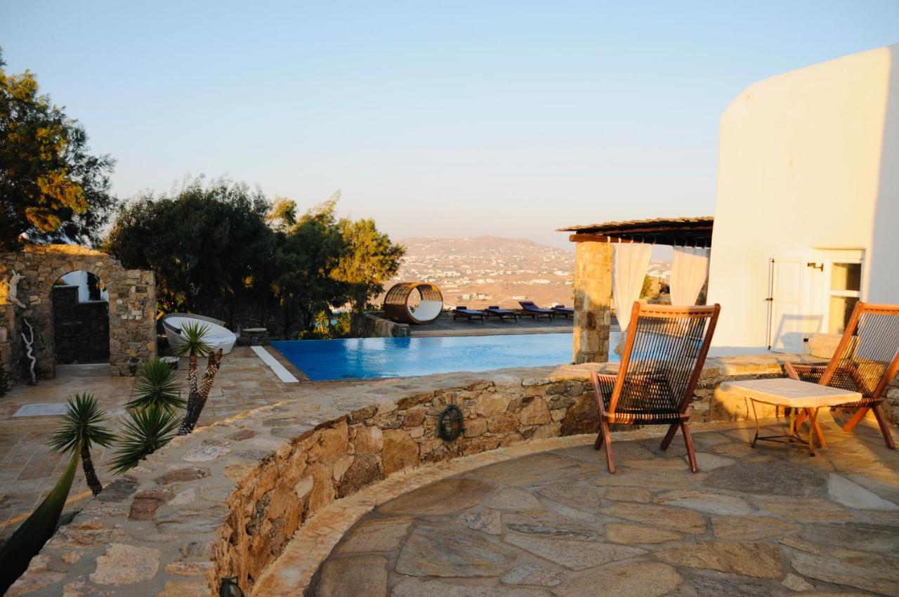 Dreamy Boho 5Bed Villa With Pool And Ocean View Mykonos Town Экстерьер фото