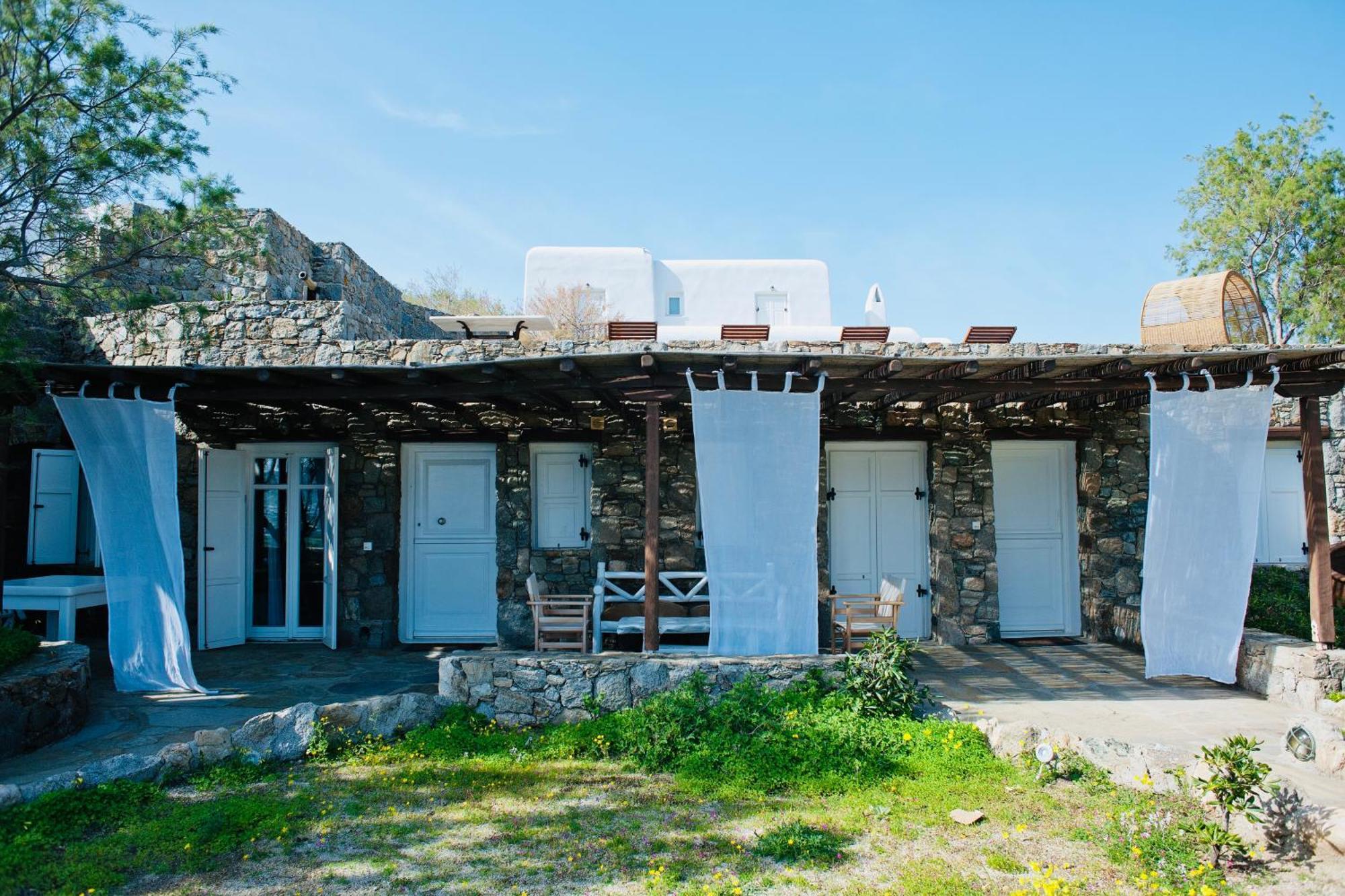 Dreamy Boho 5Bed Villa With Pool And Ocean View Mykonos Town Экстерьер фото